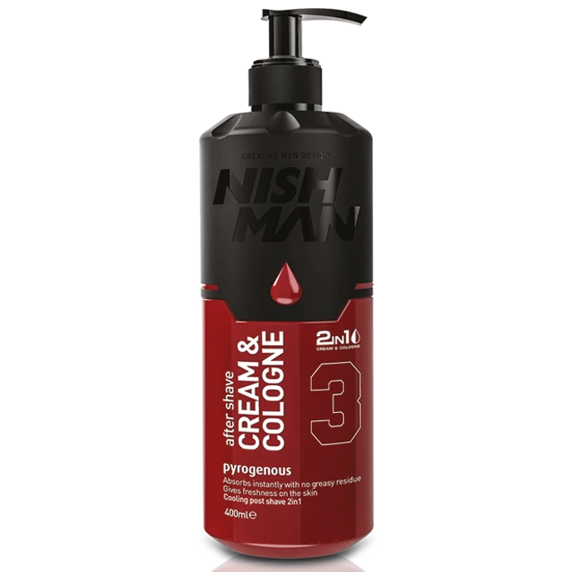 קרם אפטר שייב נישמן 400 מ"ל Nishman After Shave Cream & Cologne No.3