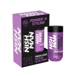 NISHMAN P1 Fresh Look Mattifying Volume Powder – אבקת נפח מט למראה טבעי