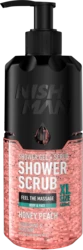 NISHMAN Shower Scrub Honey Peach XL 400ml – ג'ל רחצה וסקראב לגוף ולפנים